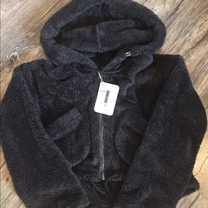 Gymshark black cosy zip